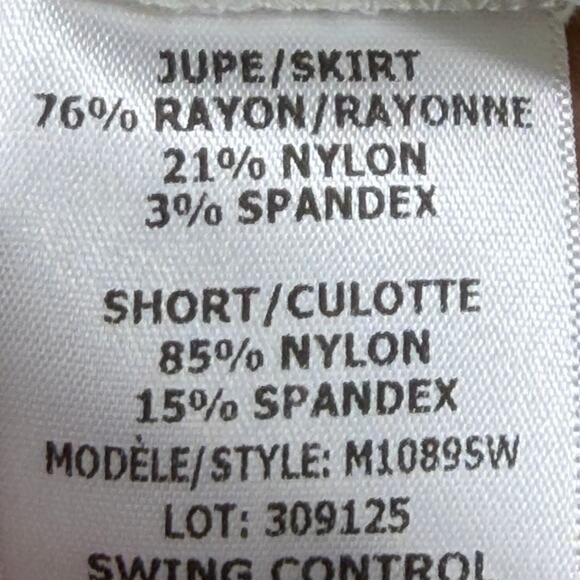 Swing Control Women 0 Green White Golf Pickle Ball Stretch Skort Athleisure - Picture 5 of 10